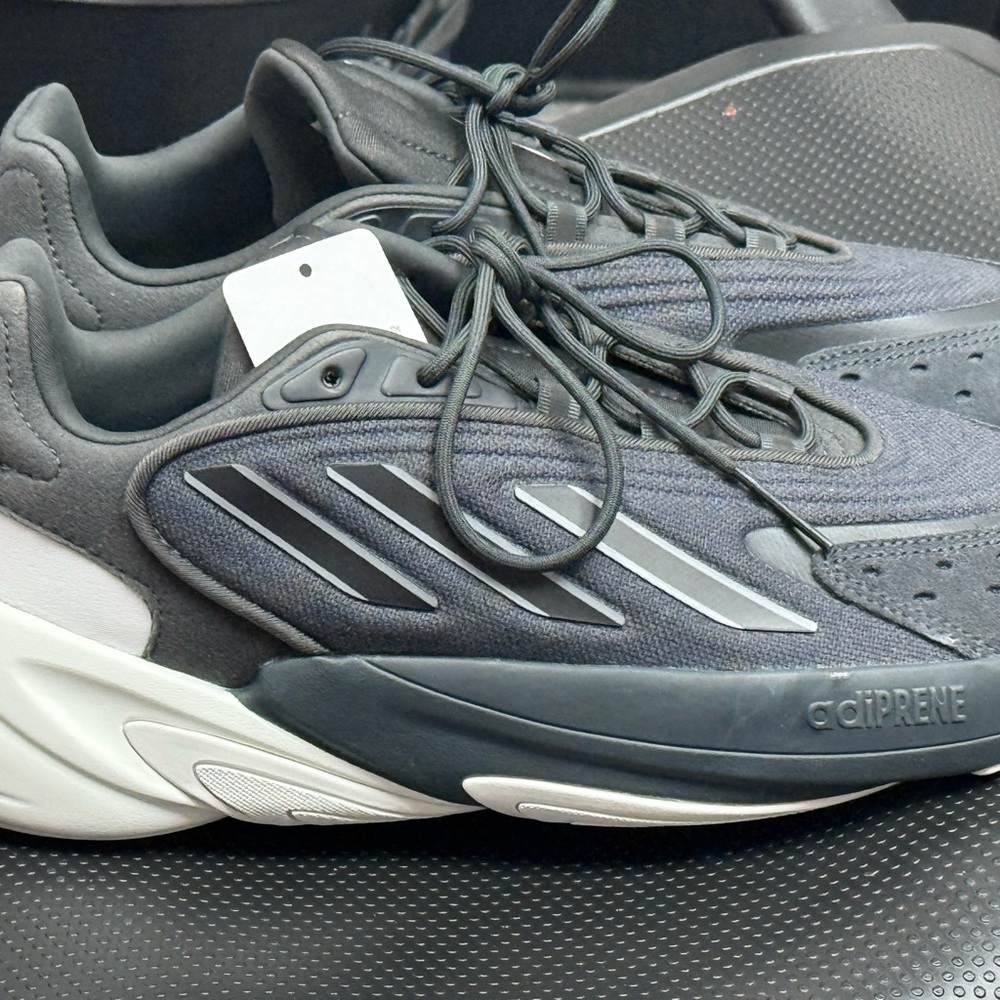 Adidas OZELIA Charcoal and White Athletic Shoes - Picture 10 of 10
